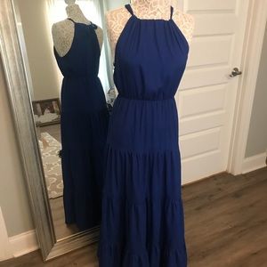 Chelsea & Violet maxi dress royal blue size medium